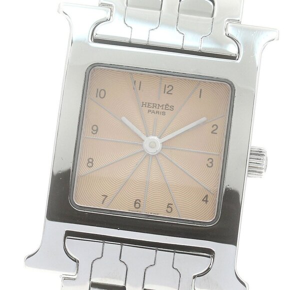 HERMES H watch HH1.210 Orange Dial Quartz Ladies Watch_880048 - Picture 1 of 6